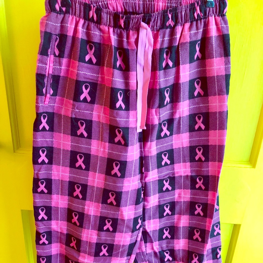 Breast Cancer Ribbon Pajama Pants